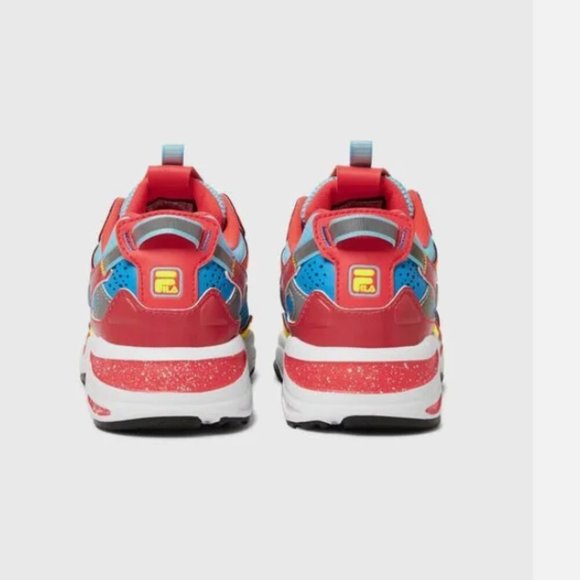 Fila Multicolored Women's Size 7 Sneakers Ray Tracer Apex Fiery Coral Blue Shoe - Picture 4 of 4